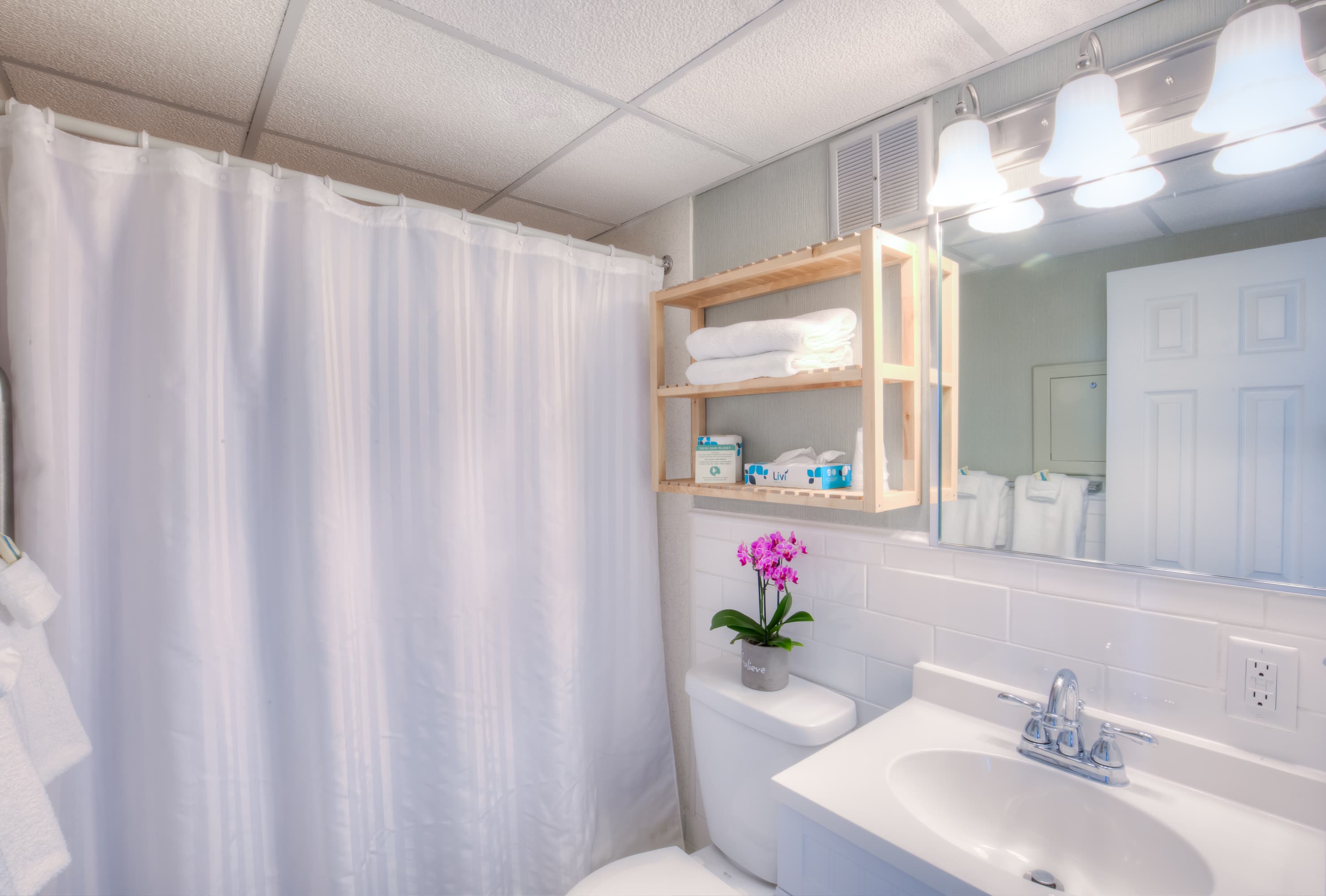 An updated bathroom