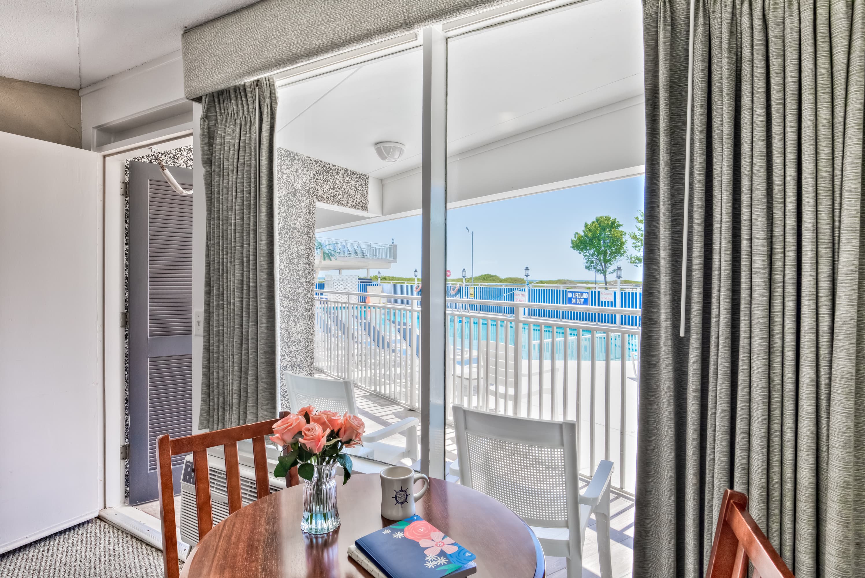Located on the 1st floor next to the swimming pool