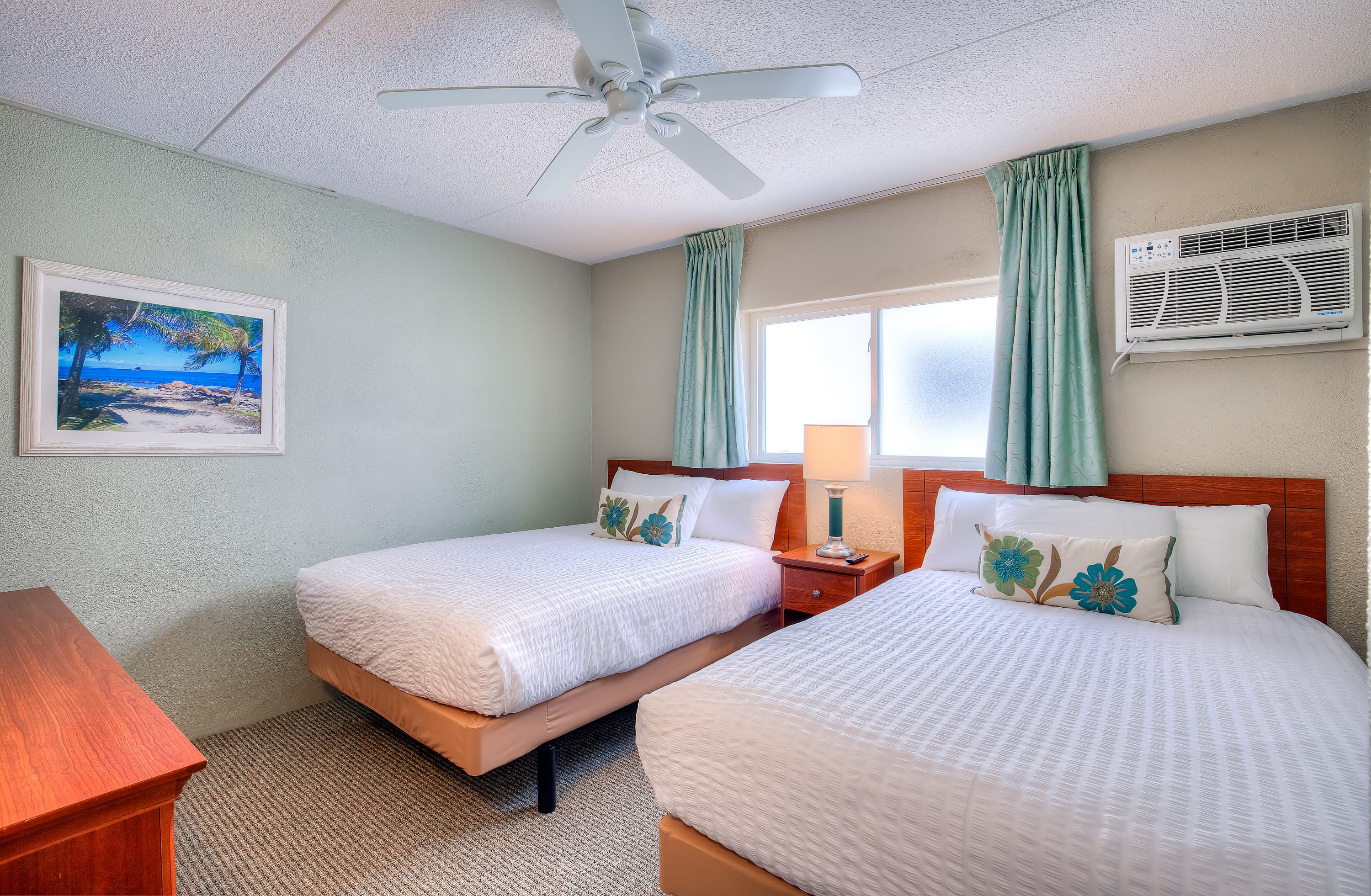 Bedroom features 2 double beds