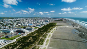 Wildwood New Jersey Shore Aerial of Shoreline